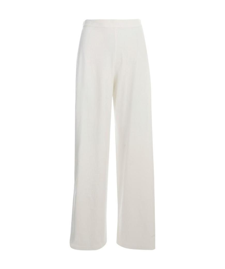 Stefano Mortari Pantalone Cady Con Elastico Vita In White