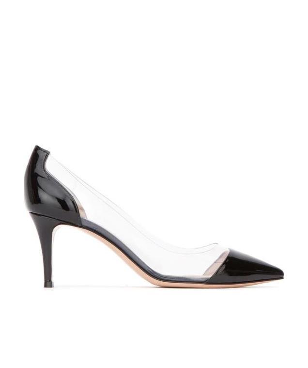 Gianvito Rossi 85mm Transparent-panel Pumps In White