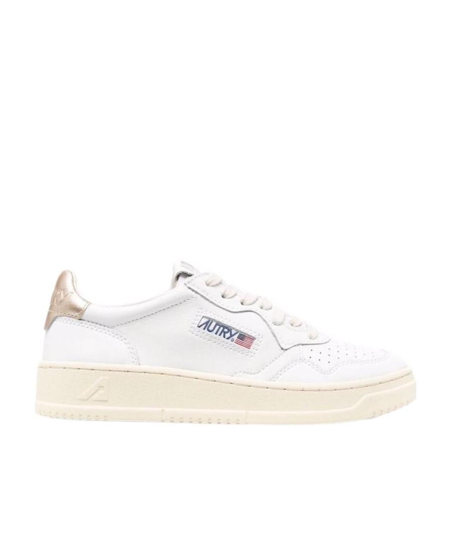 Autry Leather Low-top Medalist Sneakers In White
