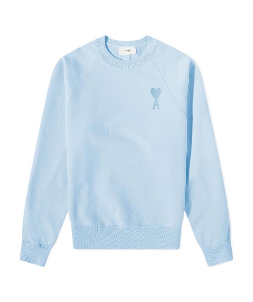 Ami Alexandre Mattiussi Blue Ami De Cœur Sweatshirt In Blue