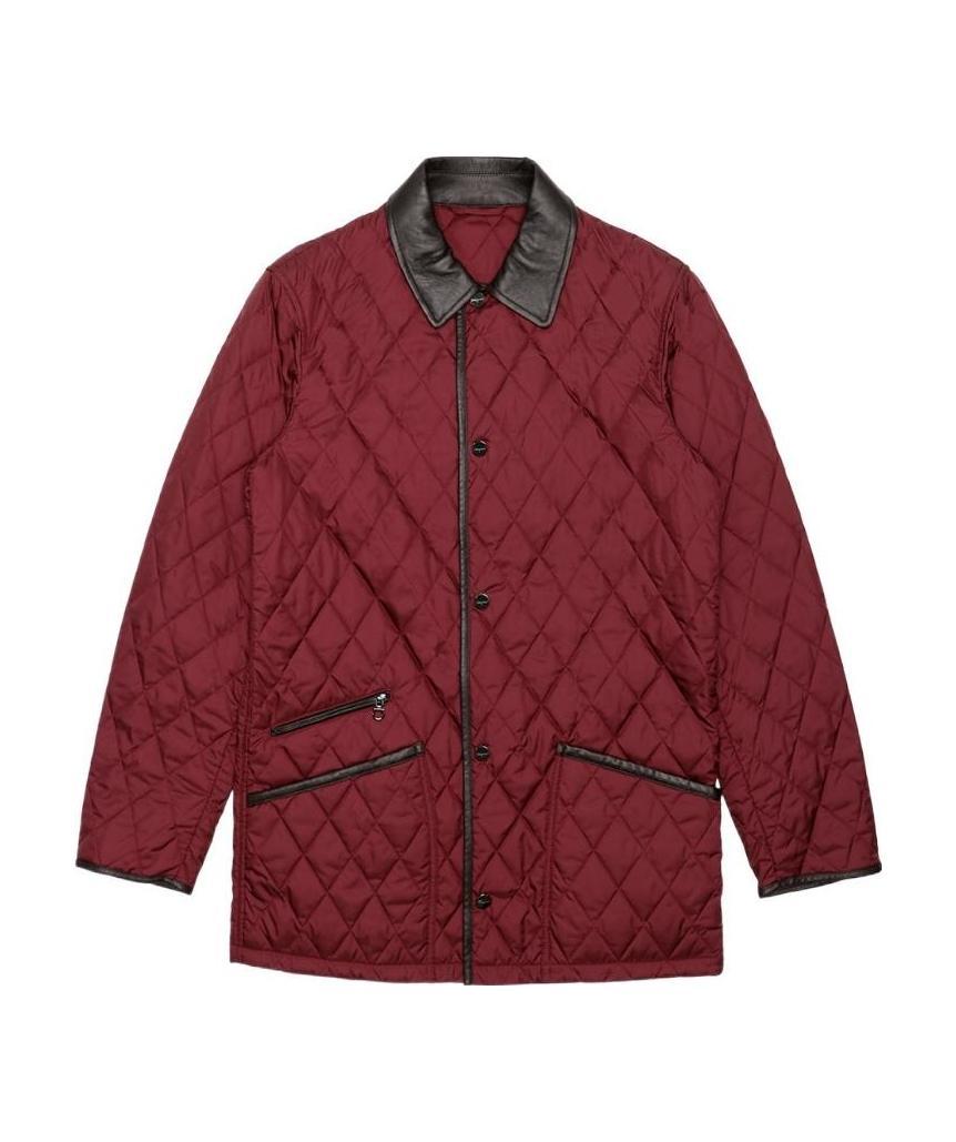 Ferragamo Quilted Jacket In Red