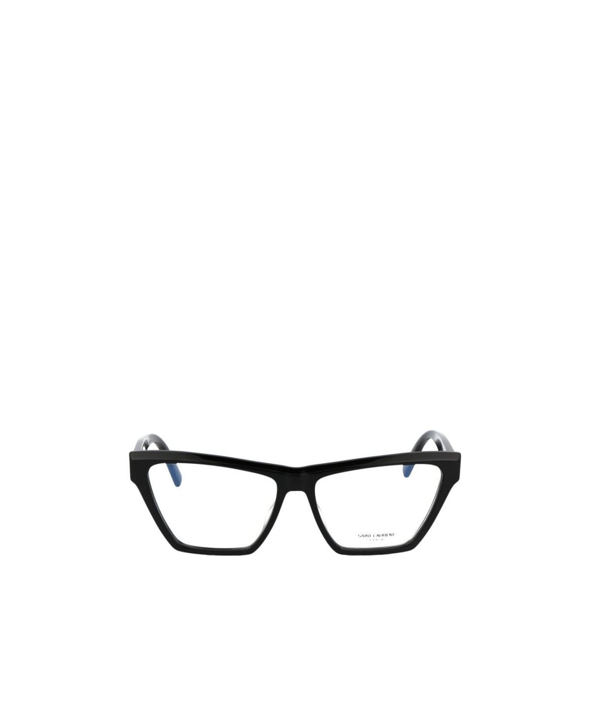 Saint Laurent Sl 737 Mica Thin Opt Linea Sl Logo 002 Havana Gloves In Black