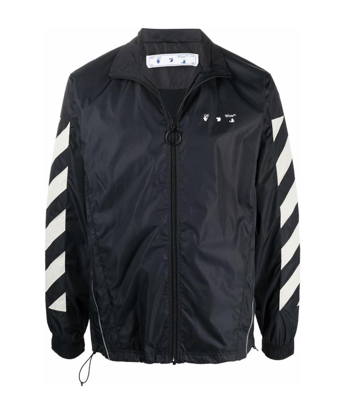 Off-white Fw21 Logo Printing Windproof Jacket Ordinary Version Black