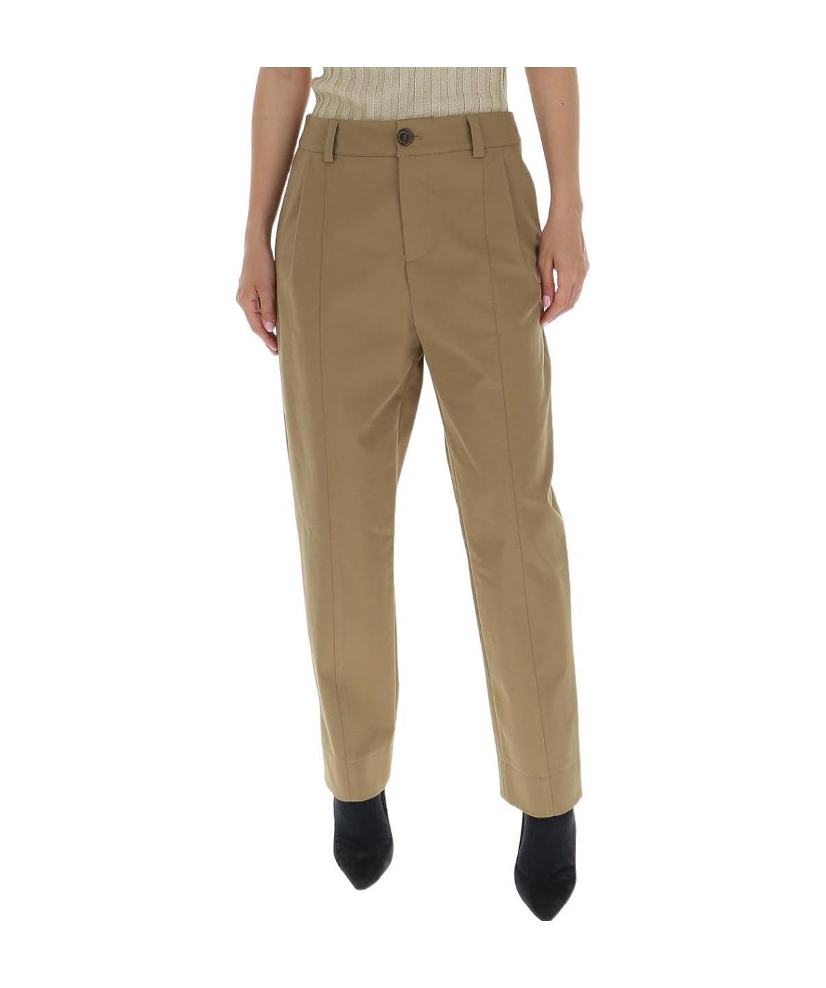 Shop See By Chloé High-waist Straight Trousers In Brown