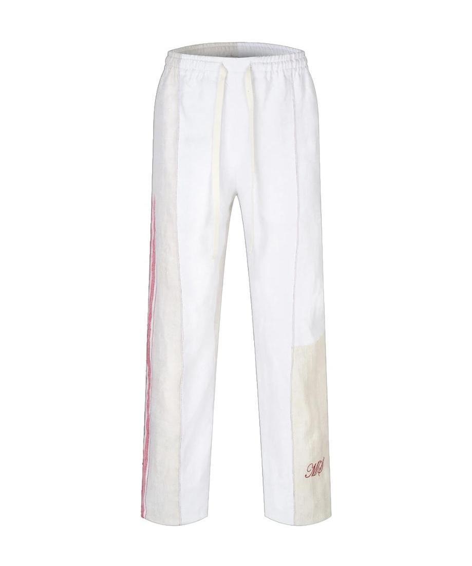 Marine Serre Side-stripe Track Pants In White