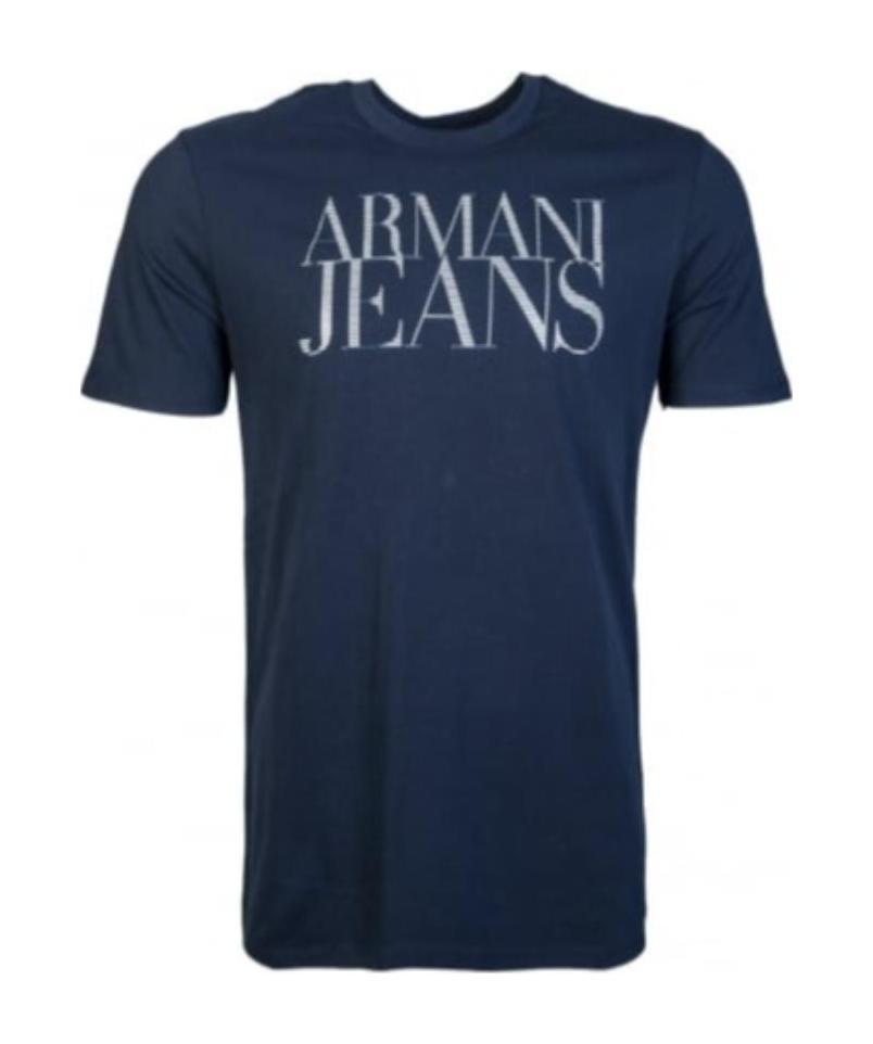 Armani Jeans Logo T-shirt In Blue
