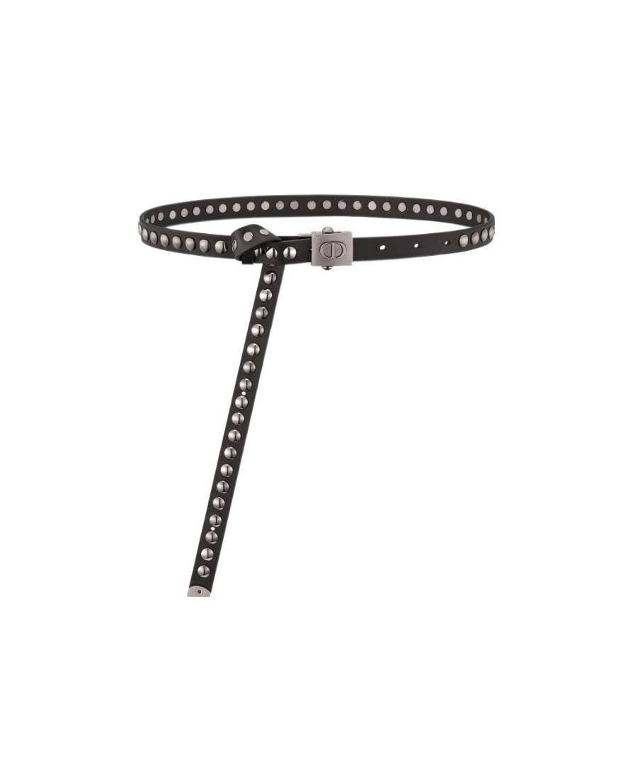 Dior Black Polytechnique Rivet Belt In Black
