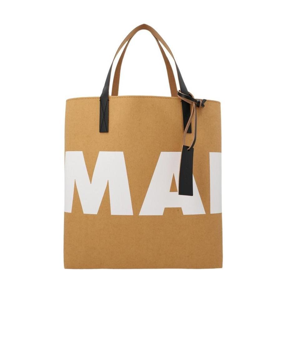 MARNI LOGO-PRINT TOTE BAG