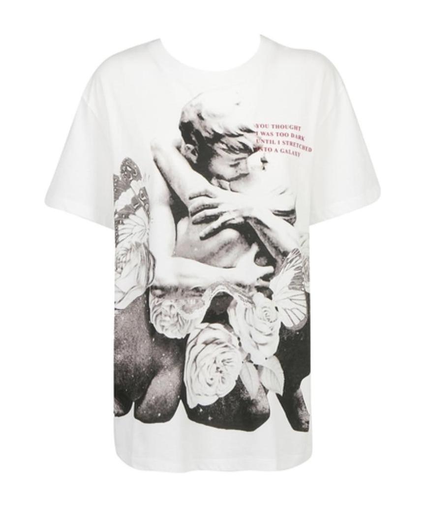 Valentino Character Printed Pattern T-shirt In White