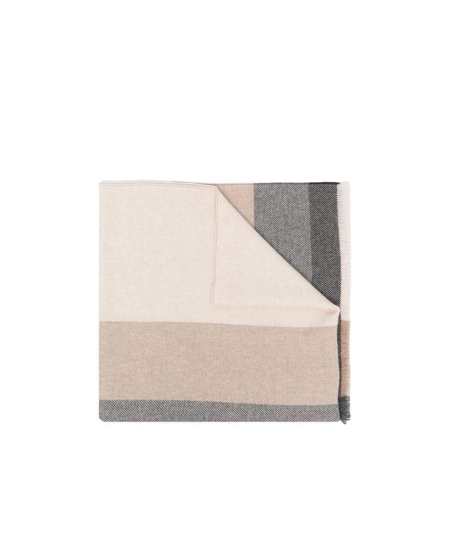 Brunello Cucinelli Men's Wool And Cashmere Scarf In Neutral