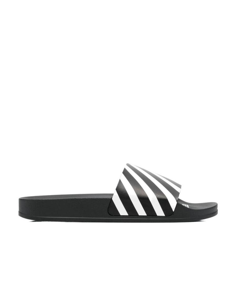 Off-white Logo Printed Slip-on Slides