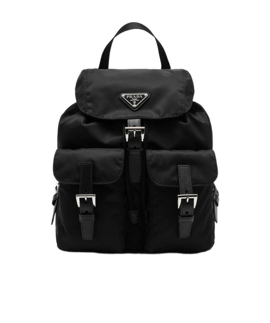 Prada Black Logo Backpack
