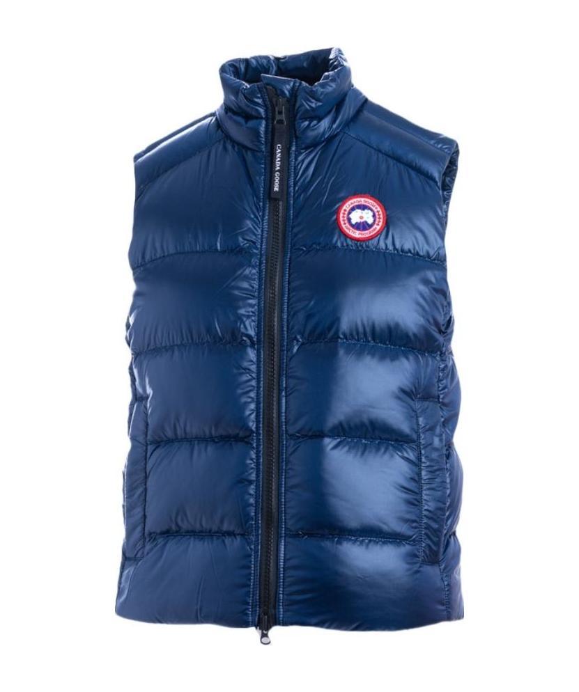 Shop Canada Goose Padded Zip-up Down Gilet In Blue