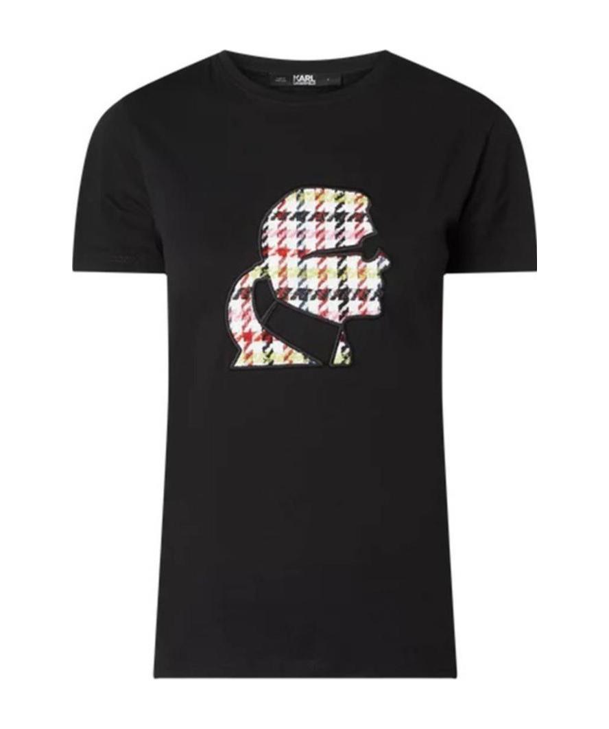 Shop Karl Lagerfeld Printed T-shirt In Black