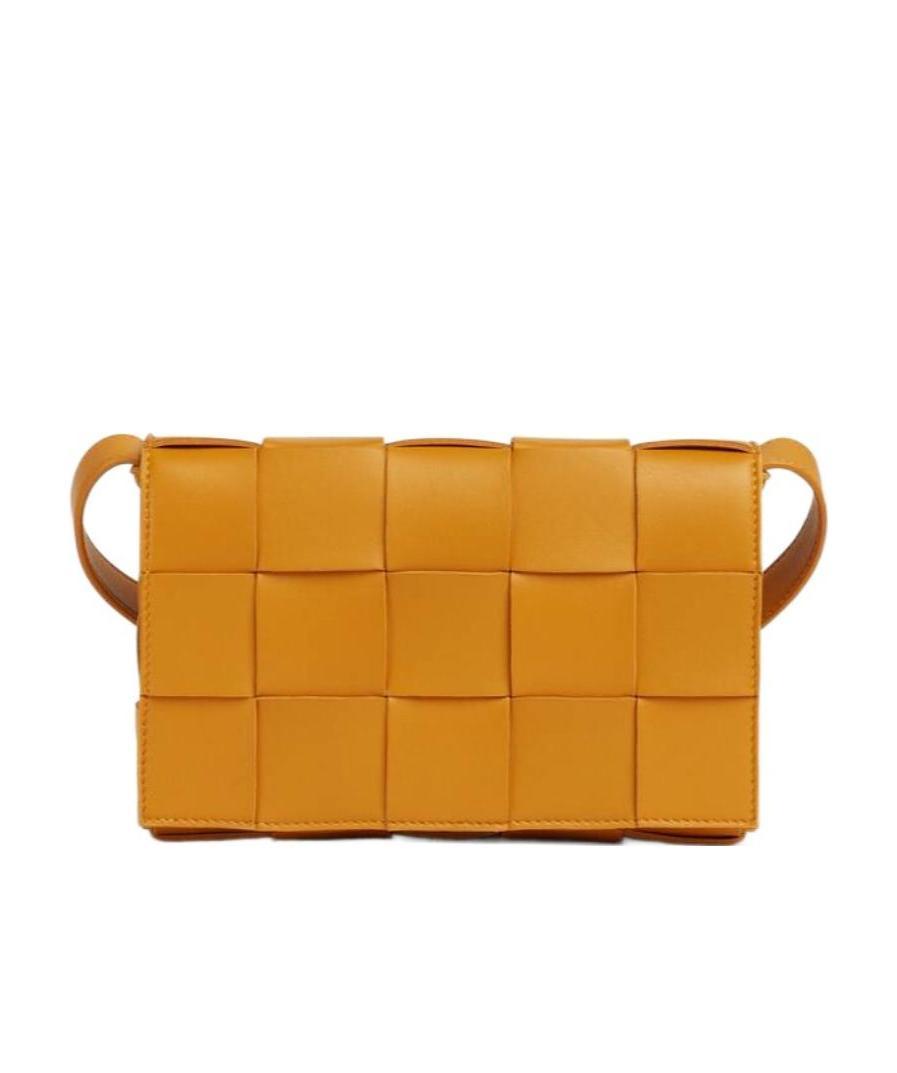 Bottega Veneta Cassette Cross-body Bag In Orange