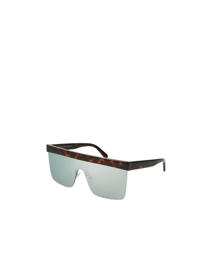 Stella Mccartney Multicolor Logo Sunglasses In Gray