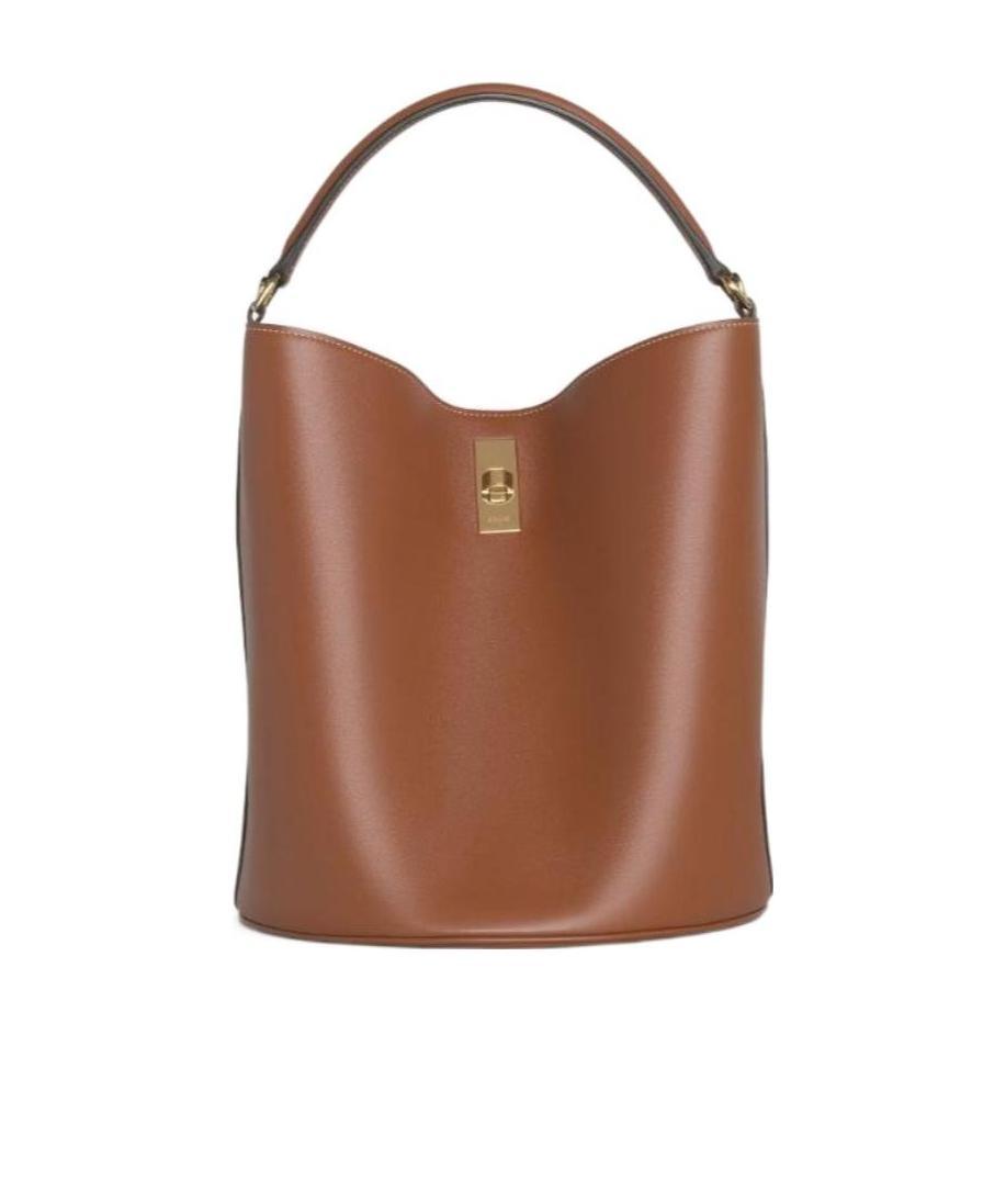 Celine Bucket 16 Smooth Cow Leather Bucket Bag In Brown