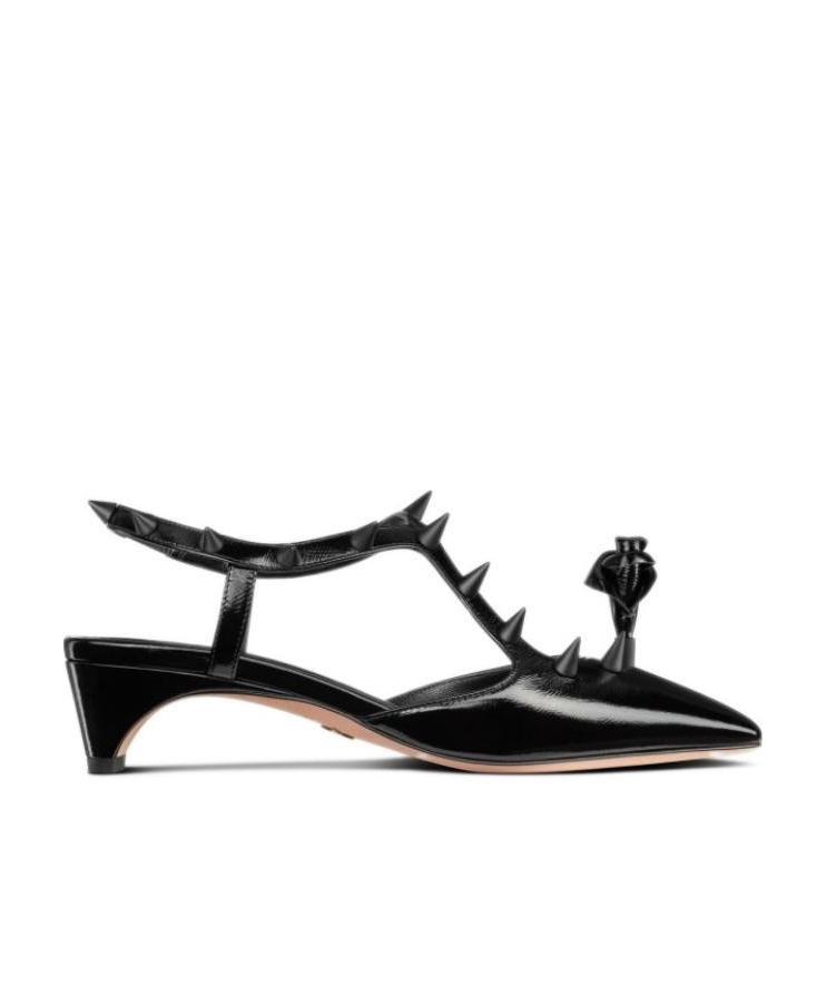 Dior Black Rose Fantastique High Heels In Black
