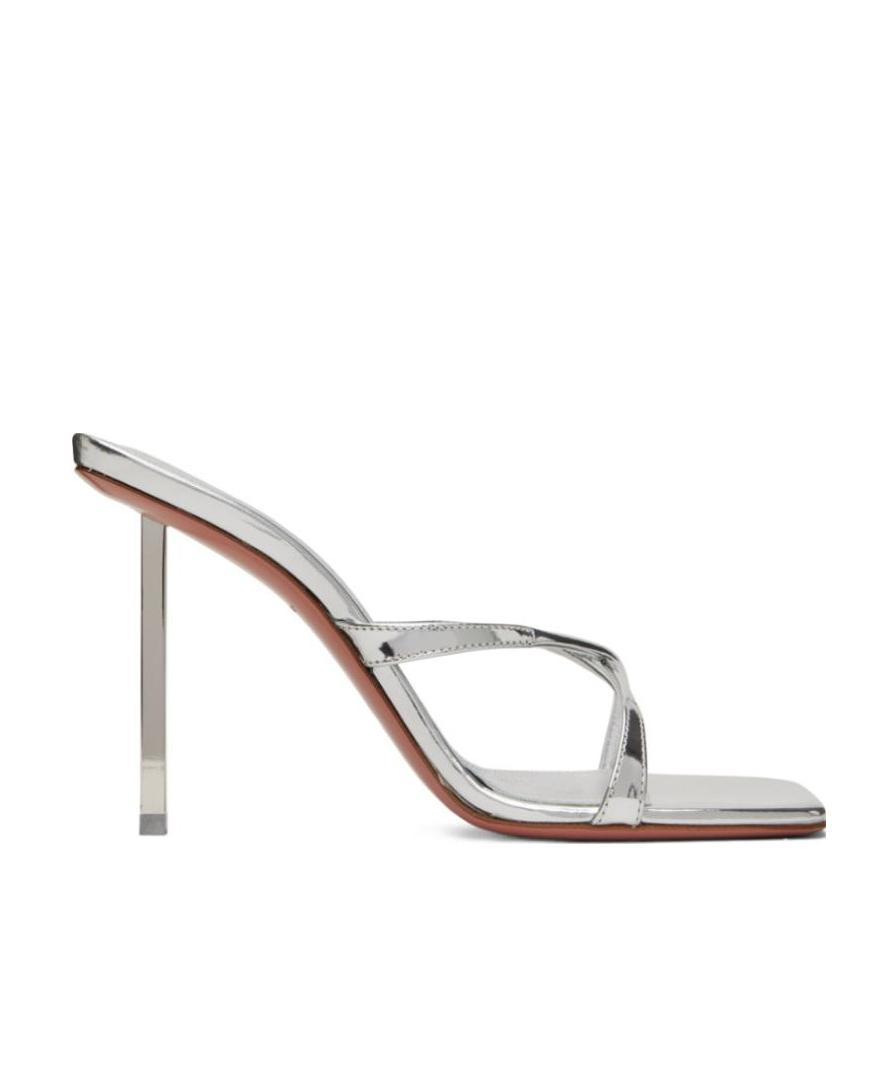 AMINA MUADDI SUIT-STYLE HIGH-HEELED SANDALS 