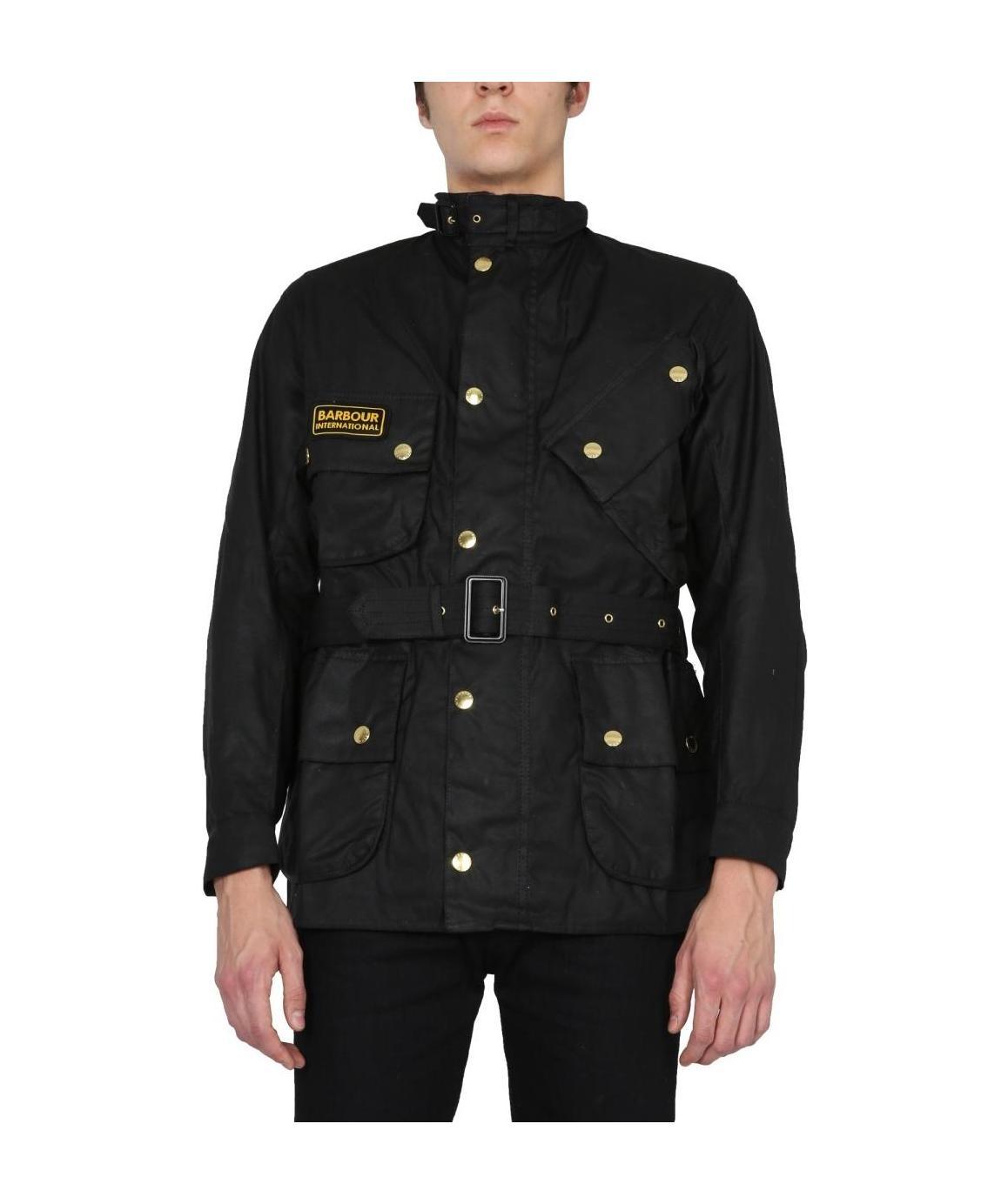 Barbour International Original Waxed Jacket In Black