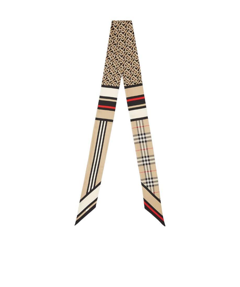 BURBERRY BURBERRY CHECKED SKINNY SCARF