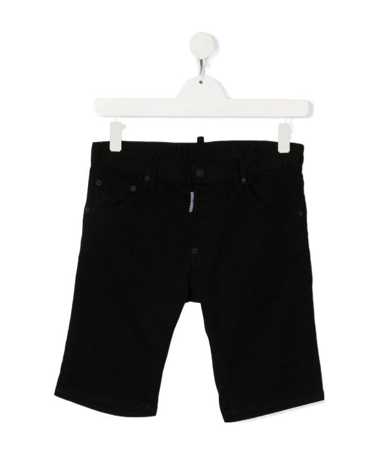 Shop Dsquared2 Logo-patch Shorts In Black