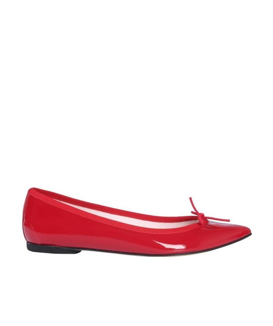 Repetto Red Brigitte Pointy Toe Ballerina Flats In Red