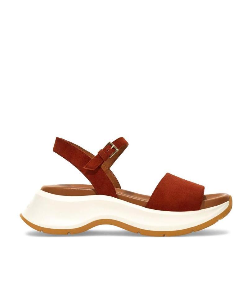 Hogan Suede Leather Sandals In Animal Print