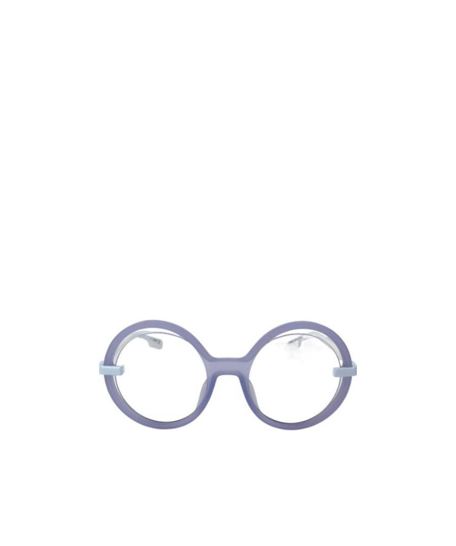 Kenzo Round Logo Sunglasses In Purple