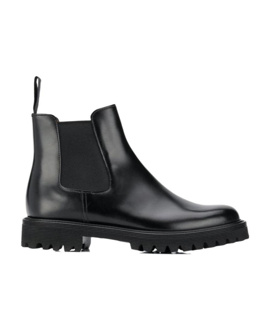 Church's Ketsby Met Studded Glossed-leather Chelsea Boots In Black