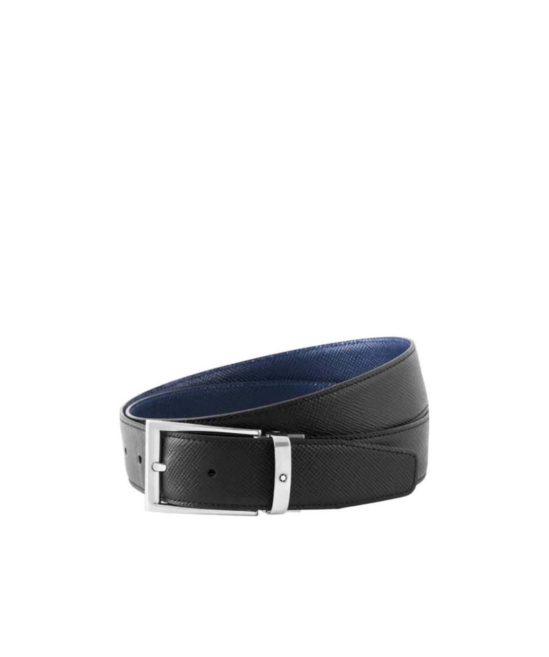 Montblanc Double-sided Pin Buckle Belt In Black
