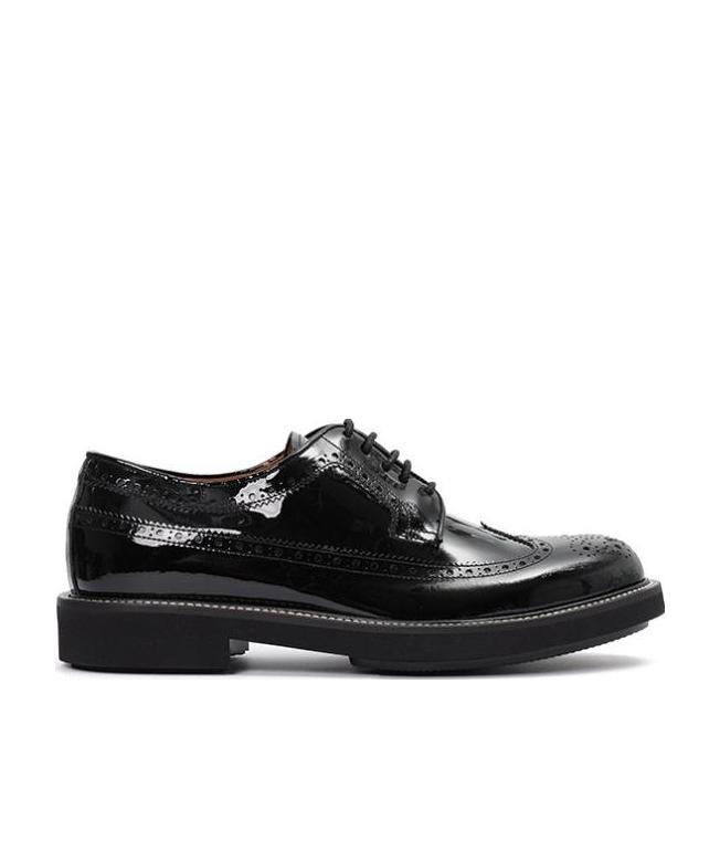 Emporio Armani Black Casual Business Shoes In Black