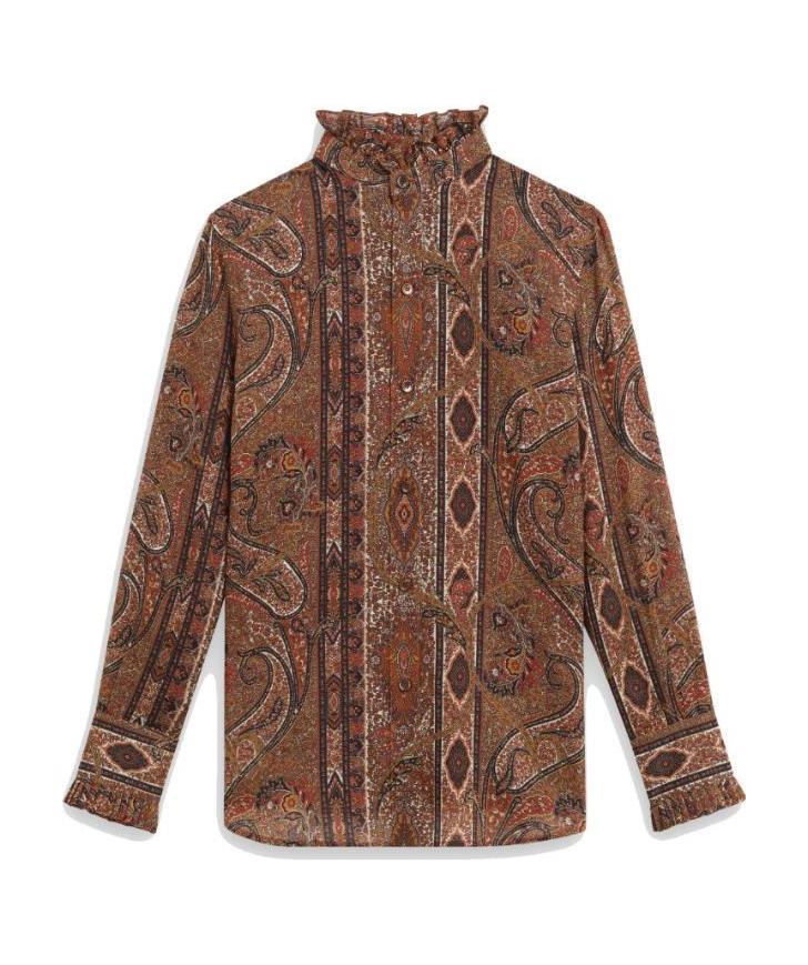 Celine Printed Muslin Blouse