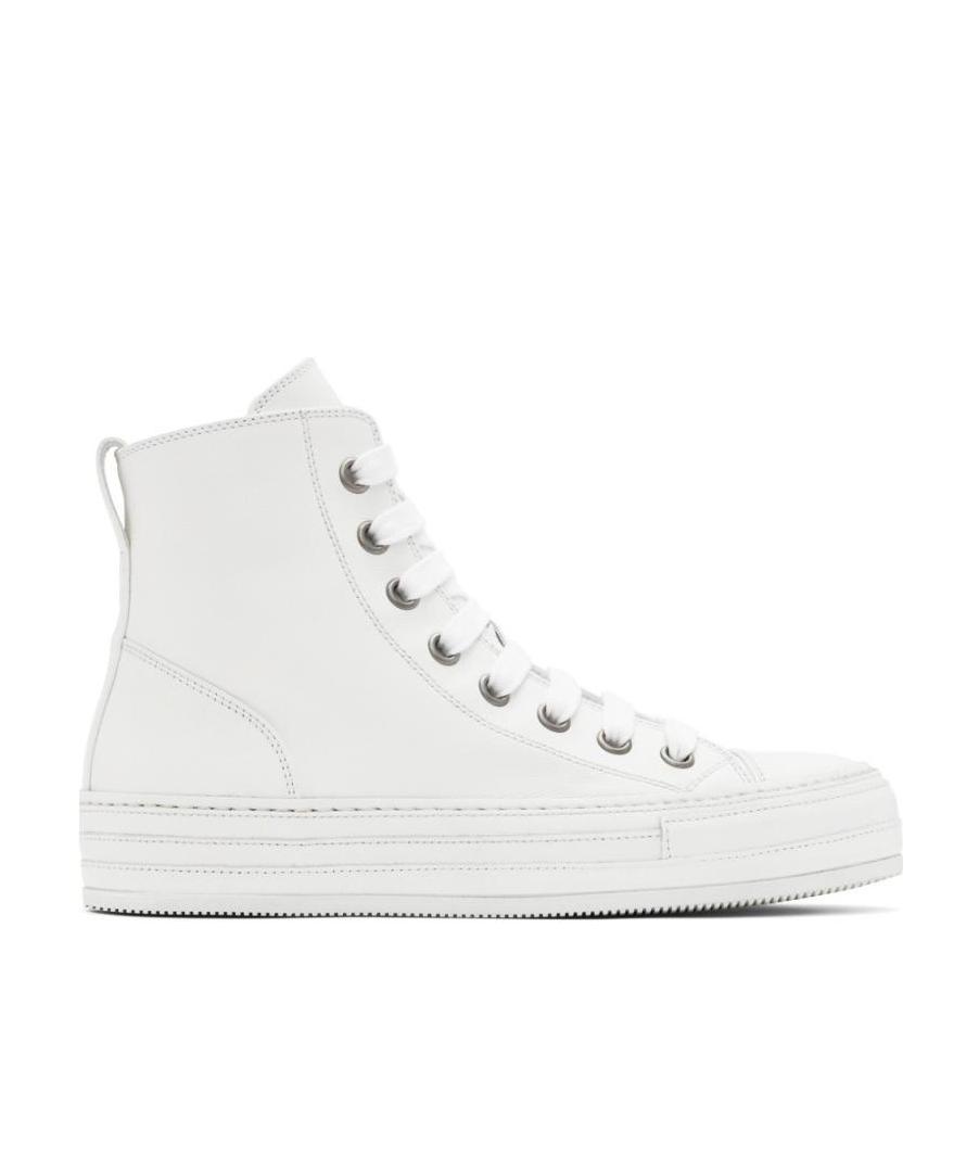 Ann Demeulemeester Man Sneakers White Size 7 Soft Leather In White
