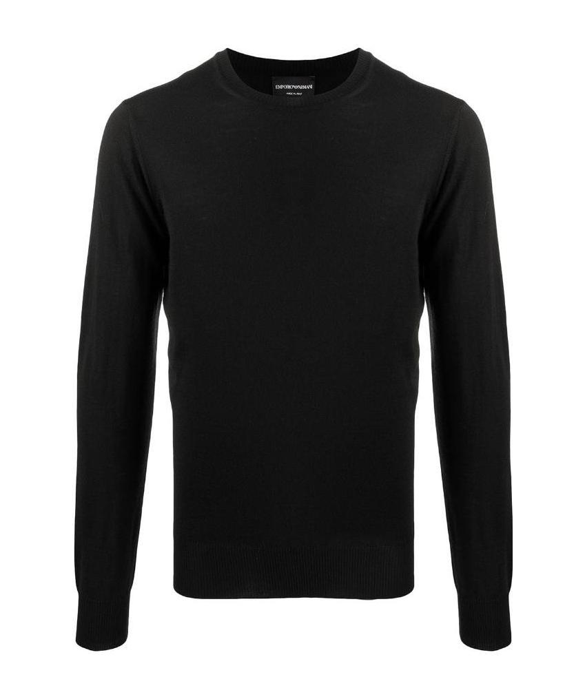 Emporio Armani Tight Sweater In Black