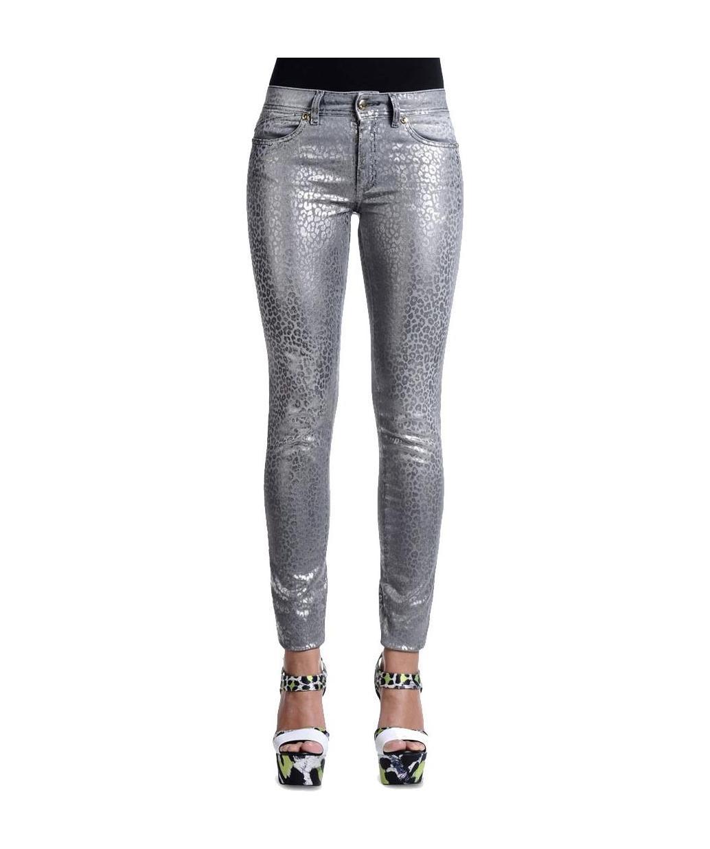 Shop Just Cavalli Tight Jeans In Gray