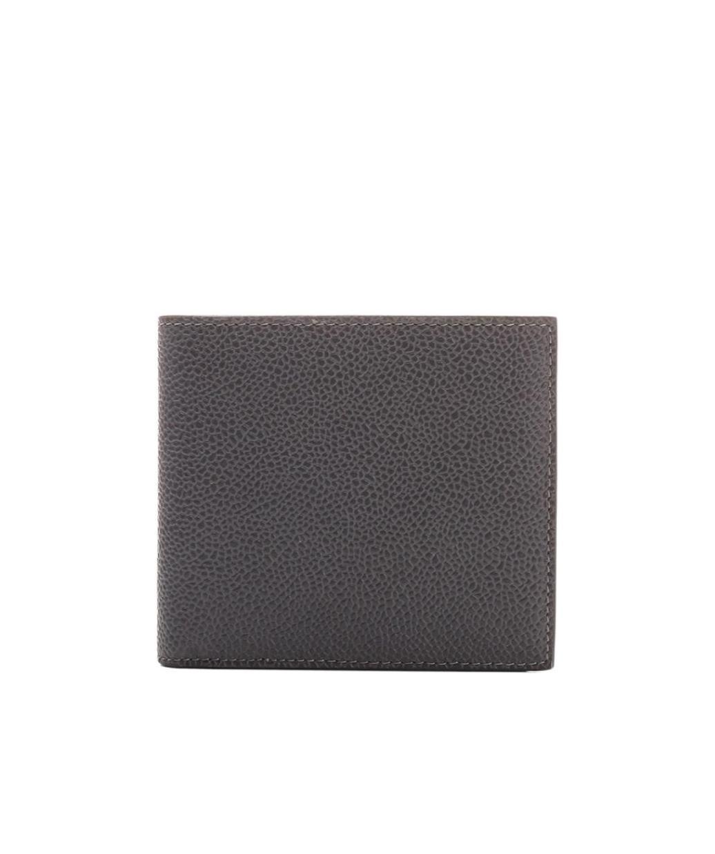 Thom Browne Rwb Stripe Billfold Wallet In Black