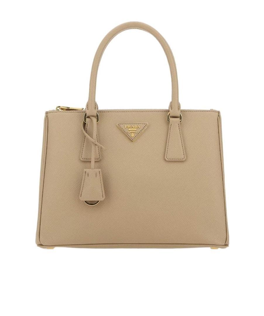 Prada Galleria Medium Saffiano Leather Handbag In Nude
