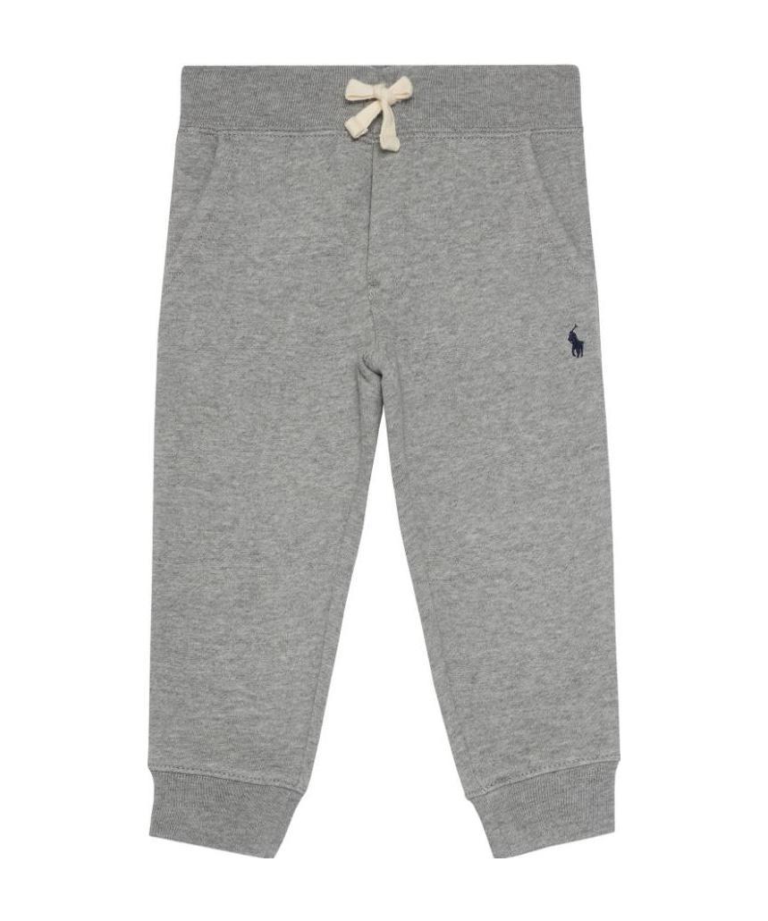 Ralph Lauren Logo Embroidered Track Trousers In Gray