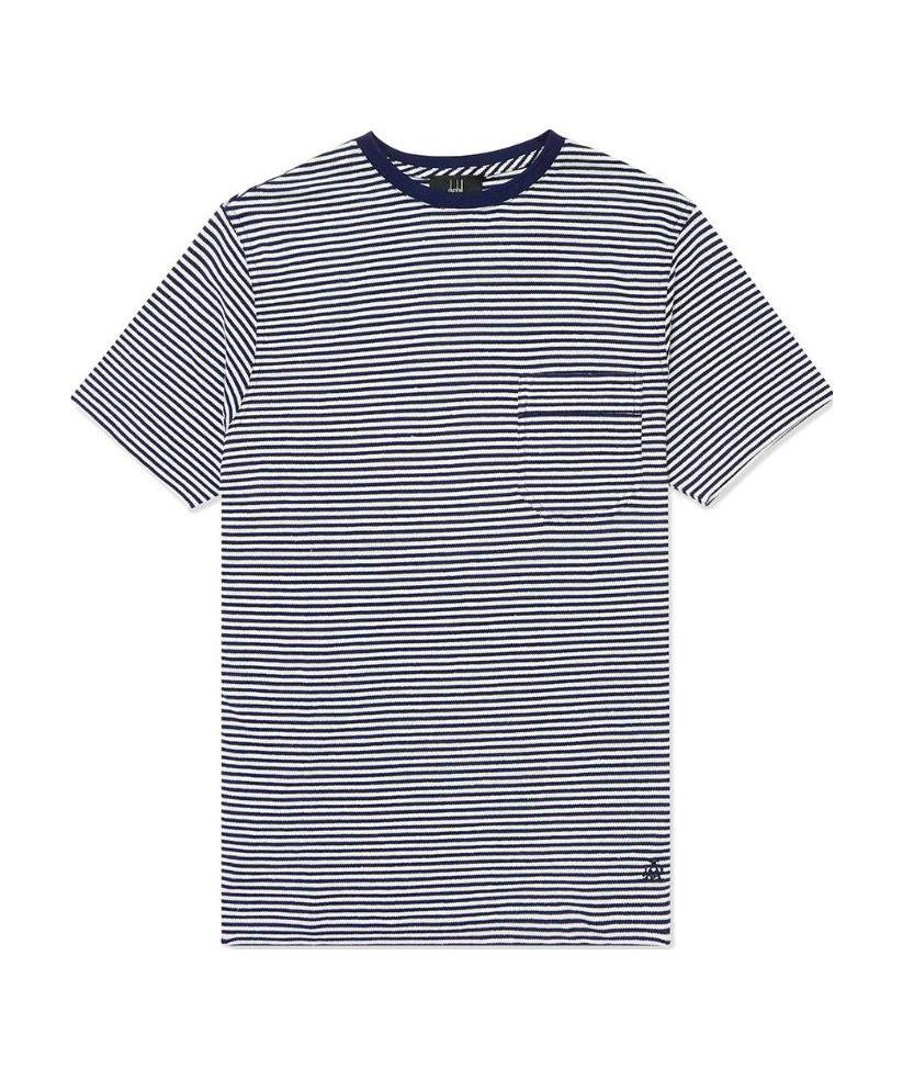DUNHILL ROUND NECK STRIPED T-SHIRT