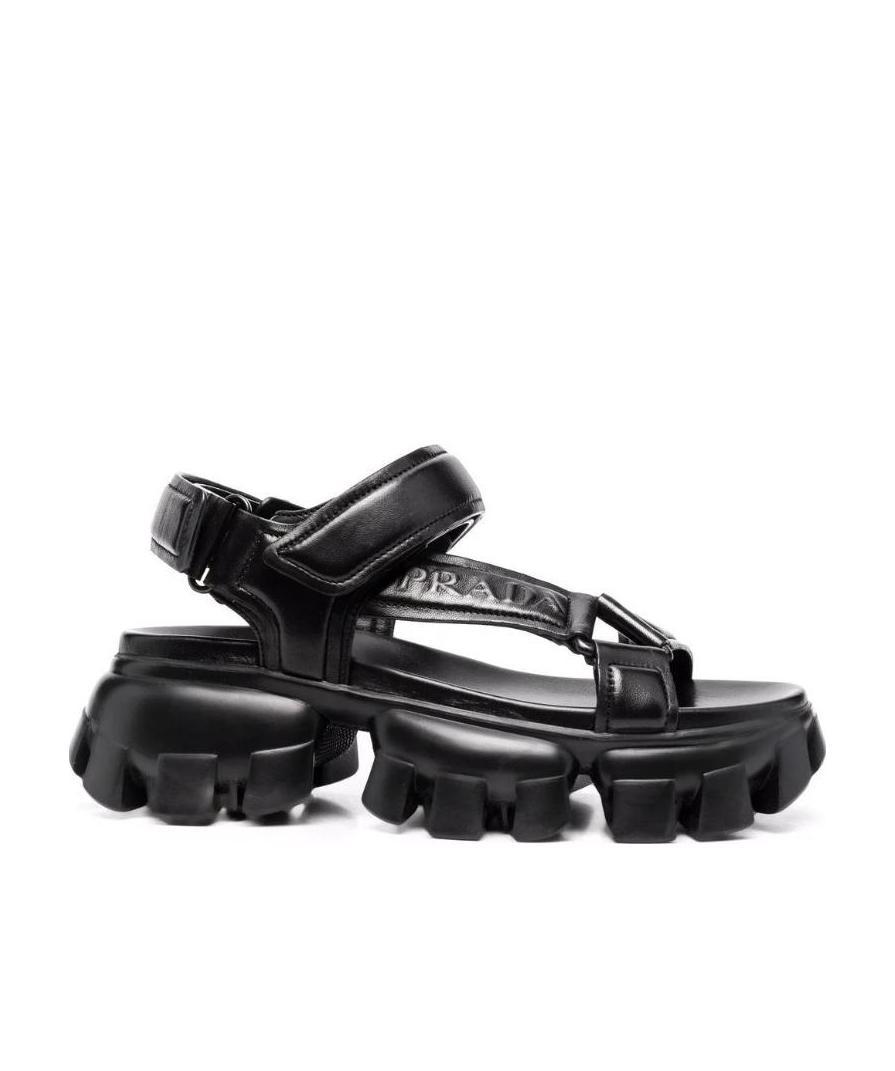 Prada Sporty Chunky-sole Sandals In Multi