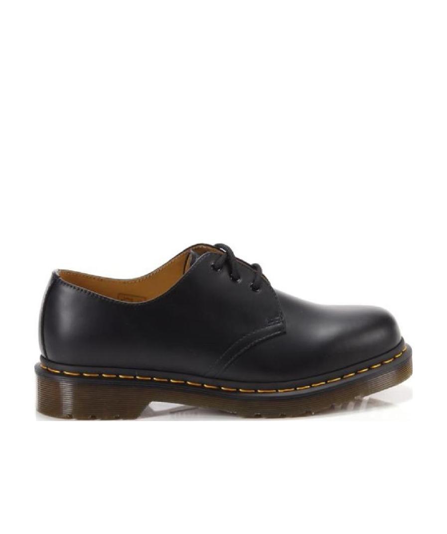 Dr. Martens' Dr. Martens Woman Lace-up Shoes Black Size 6 Leather In Black