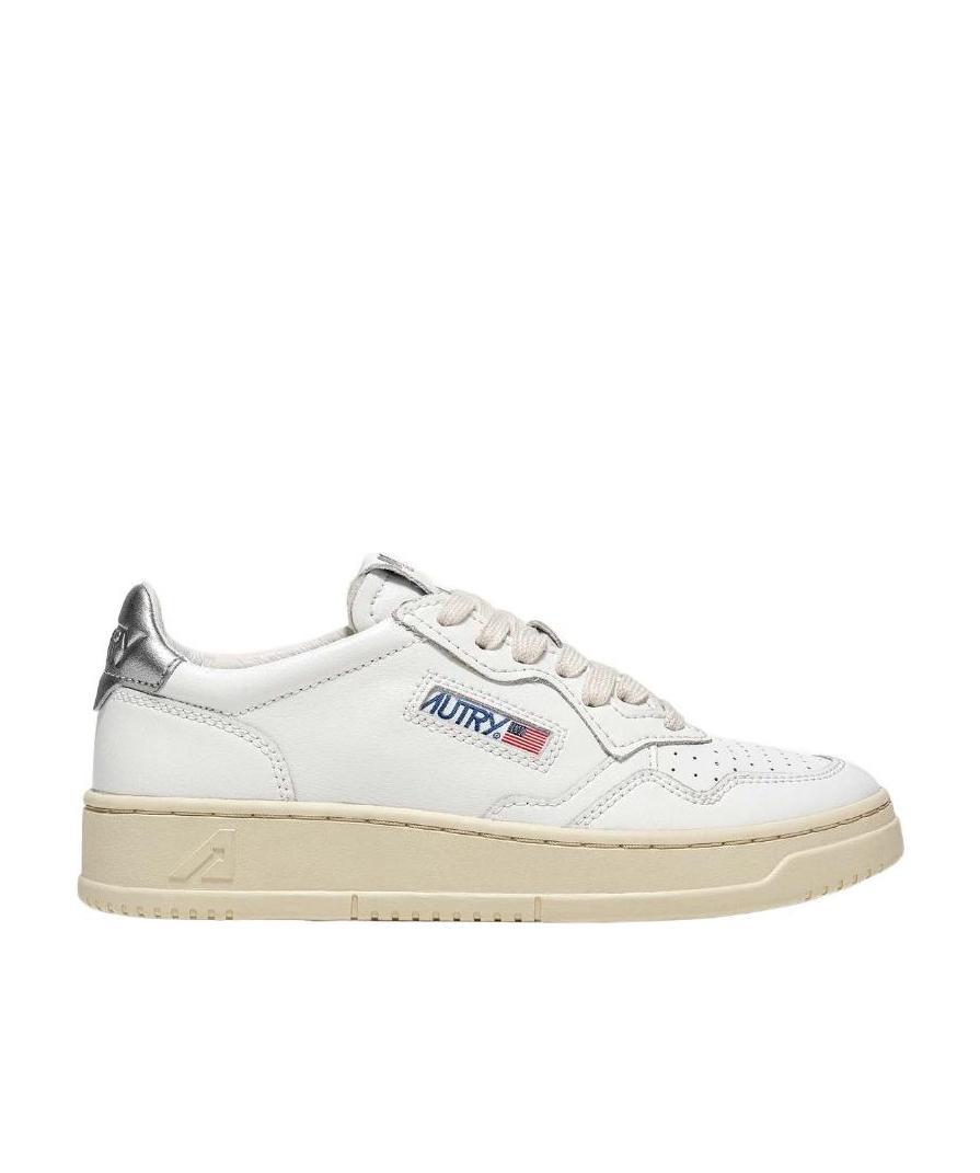 Autry Classic Low-top Sneakers With Logo Patches In White