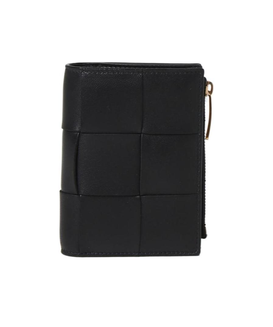 Shop Bottega Veneta Intrecciato Leather Purse In Black