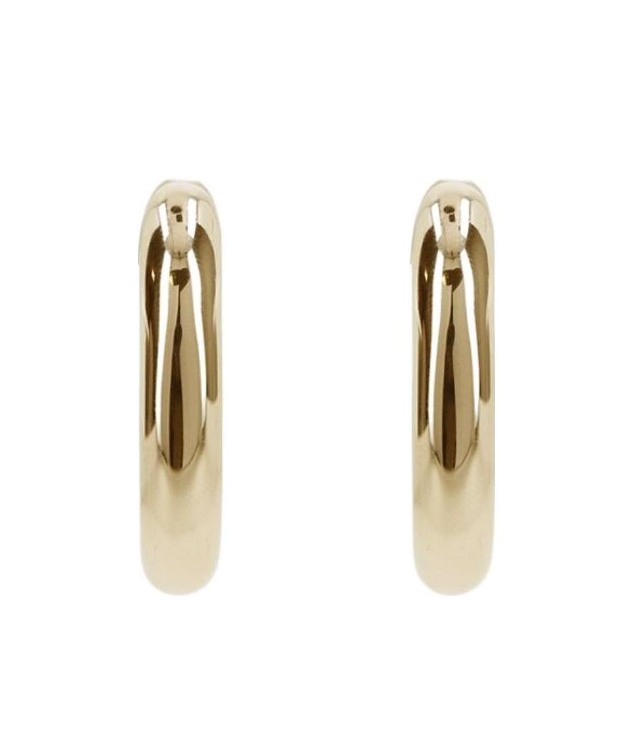 Rabanne Paco Xl Link Hoop Earrings In Yellow
