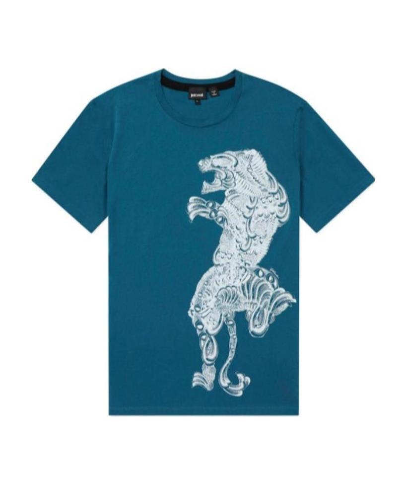 Just Cavalli Printed T-shirt In Green