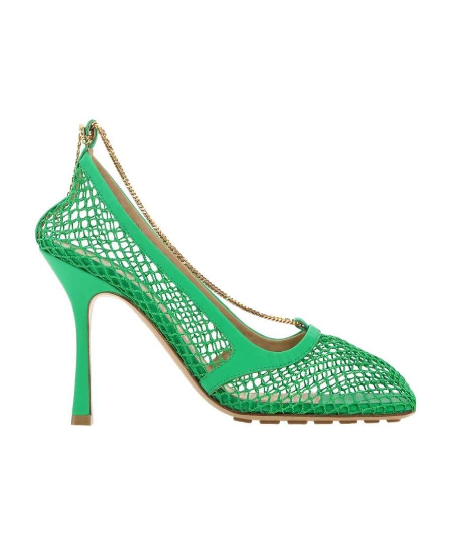 Bottega Veneta Stretch Leather-trimmed Pumps In Green