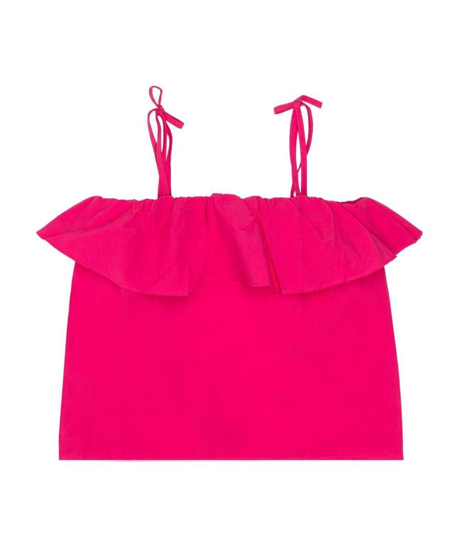 Twinset Off Shoulder Top In Pink