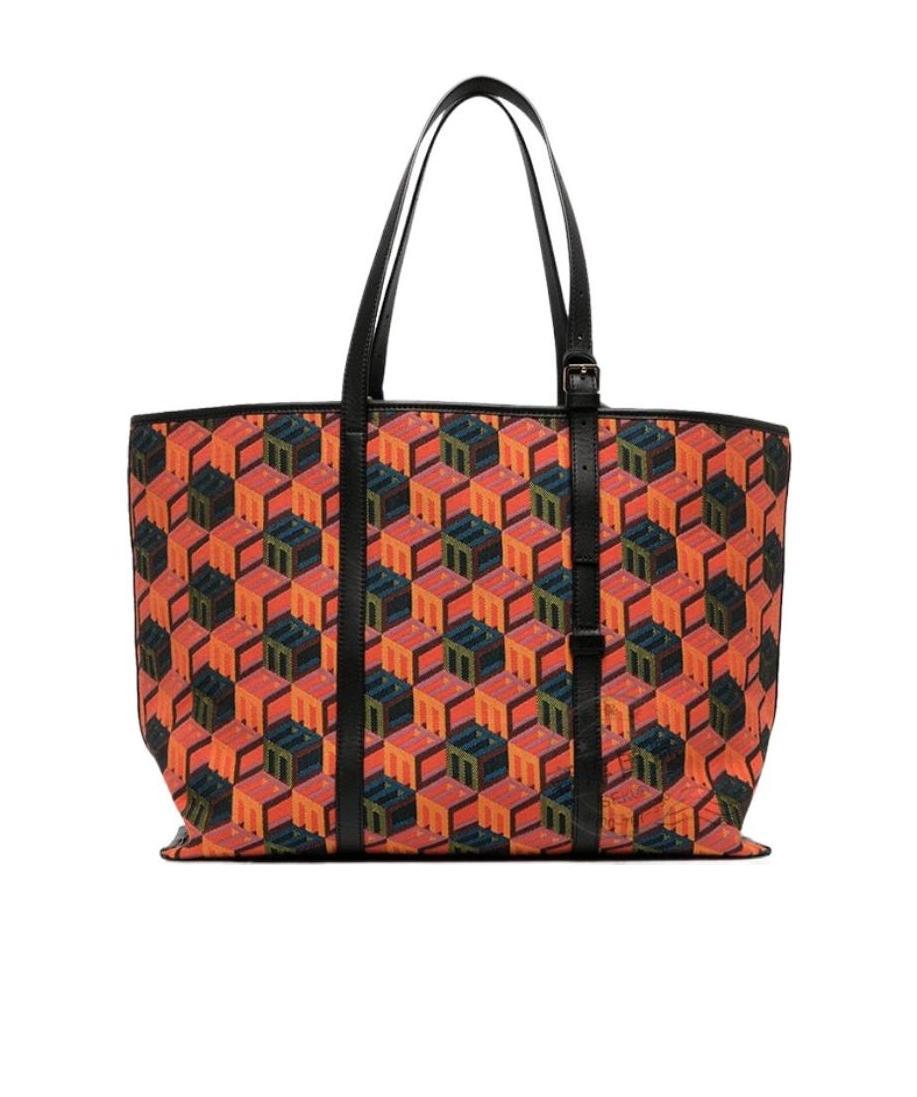 Mcm Cubic Monogram Jacquard Tote Bag In Multicolor