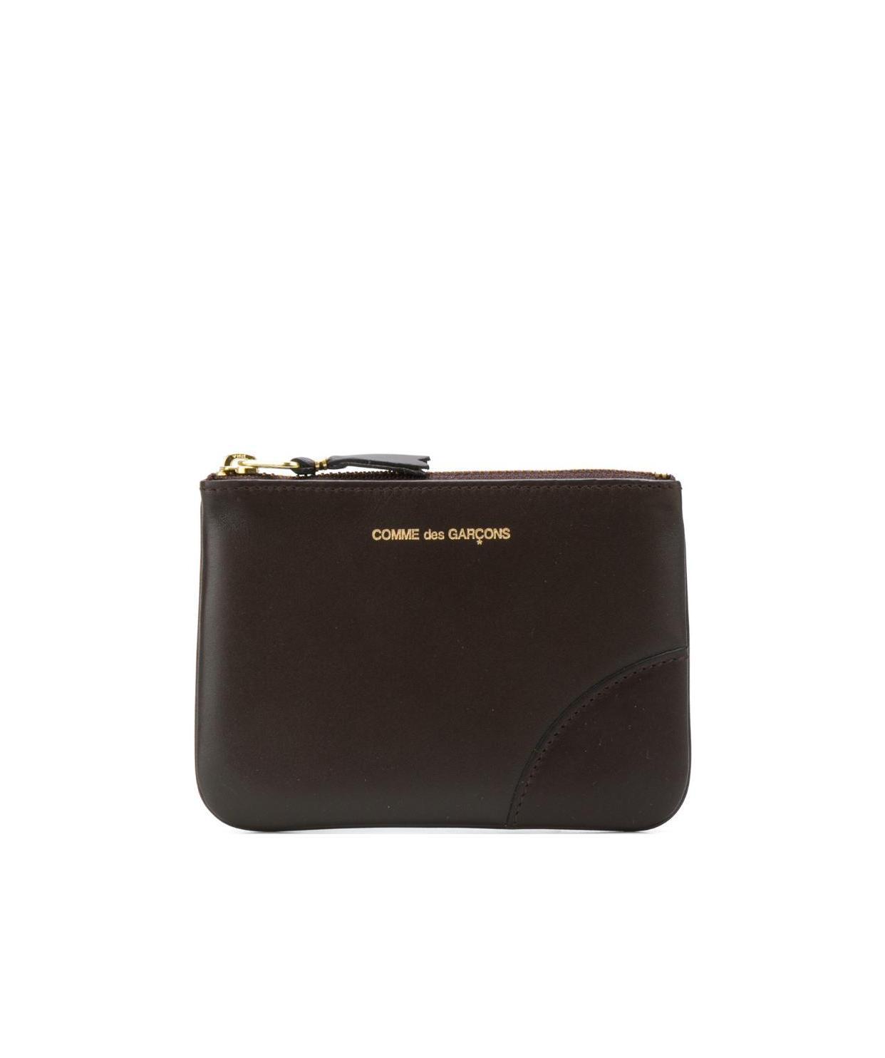 Comme Des Garçons Zippered Change Purse In Brown